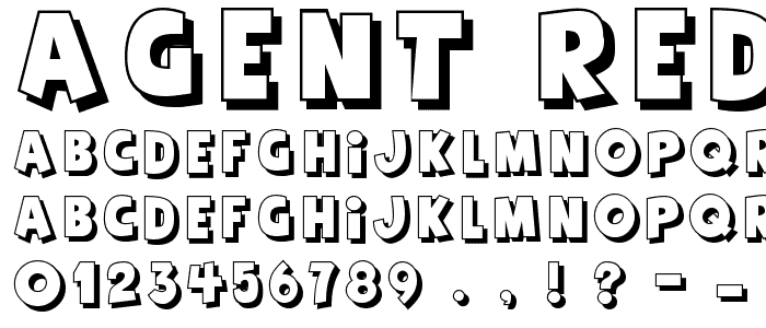 Agent Red font